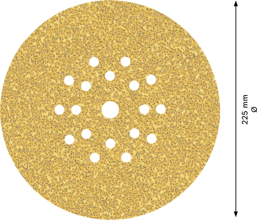 Disco de lija Bosch EXPERT C470 225 mm, 19 agujeros.